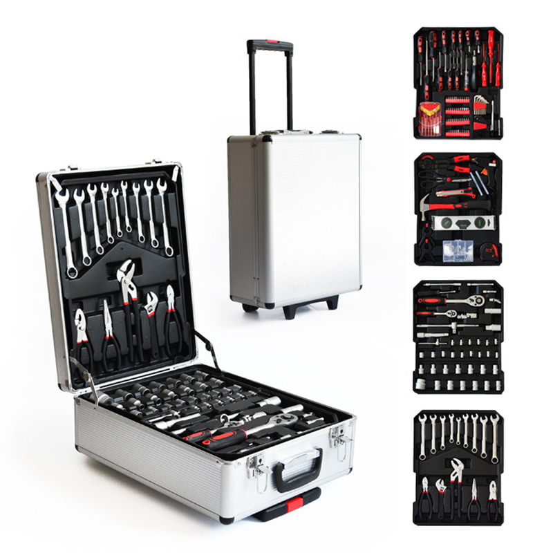 Tool Set - 186 Pieces Aluminum Case Trolley Mechanic