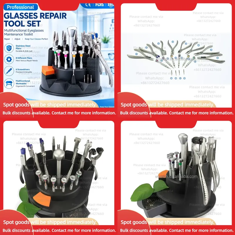 Screwdriver Set - Professional Eyeglasses Repair Tool Set Optical