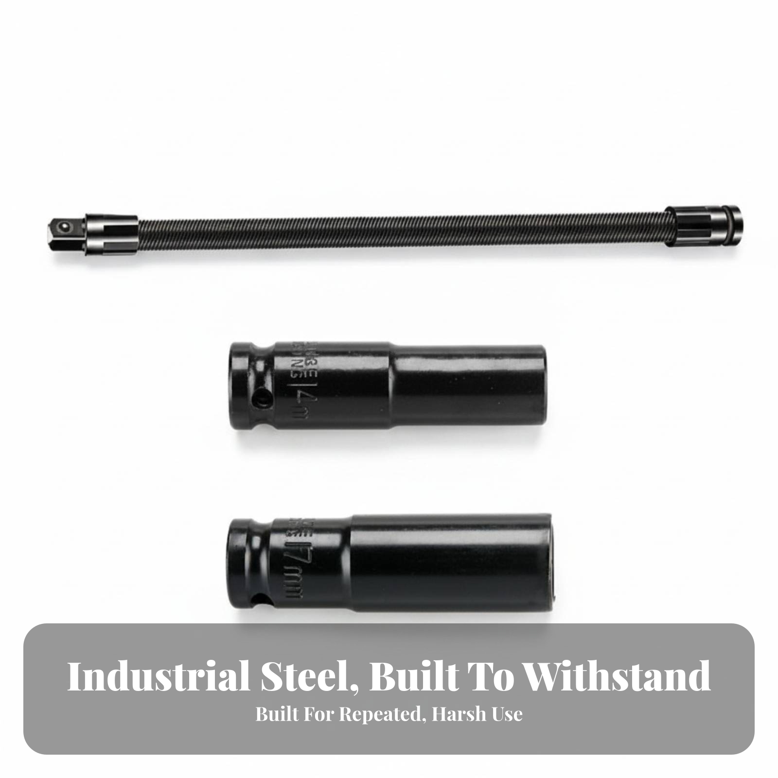 Socket Wrench - Impact Wrench Adapter Ribbed Flexible Socket