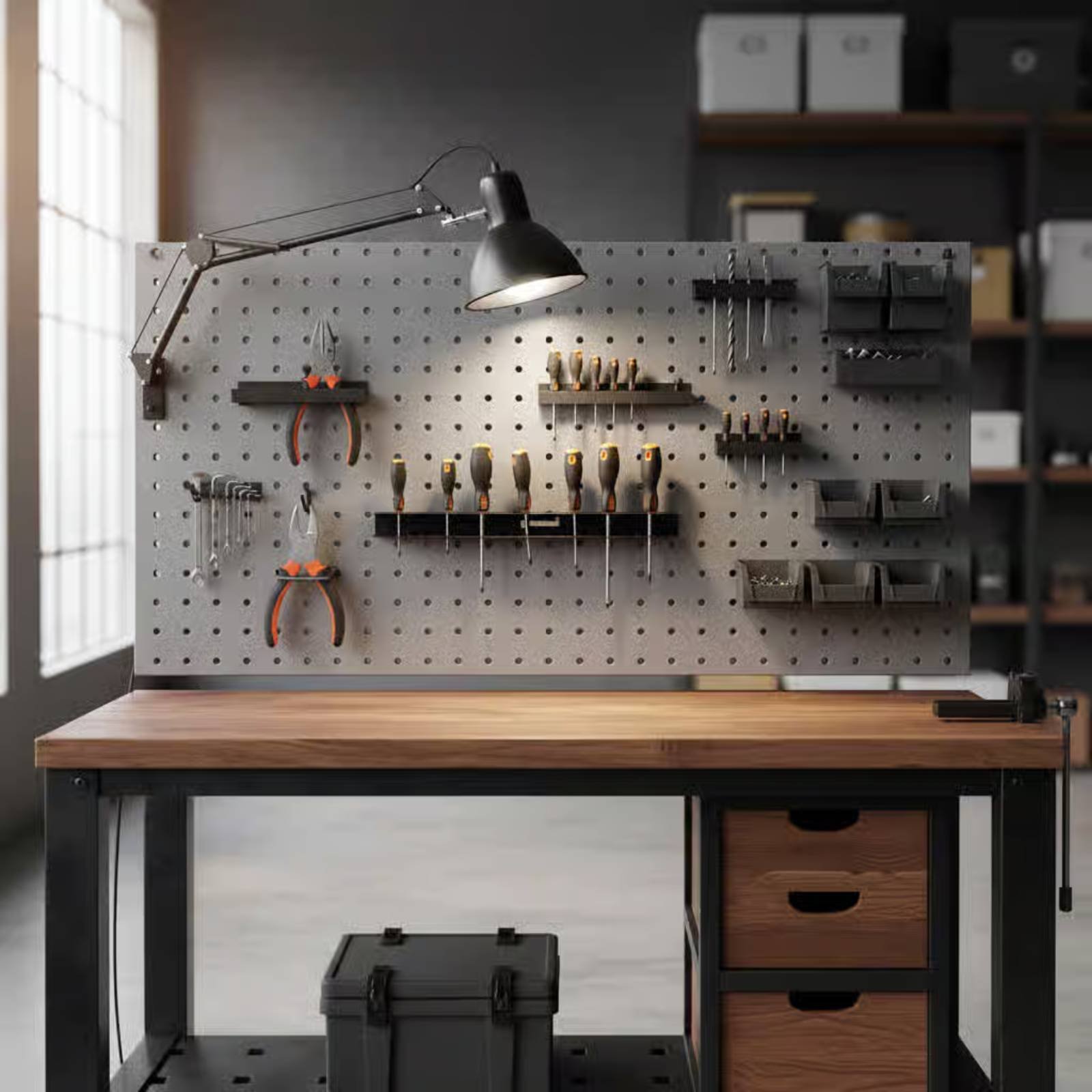 Pliers - Screwdriver and Plier Rack Sturdy-Duty Wall