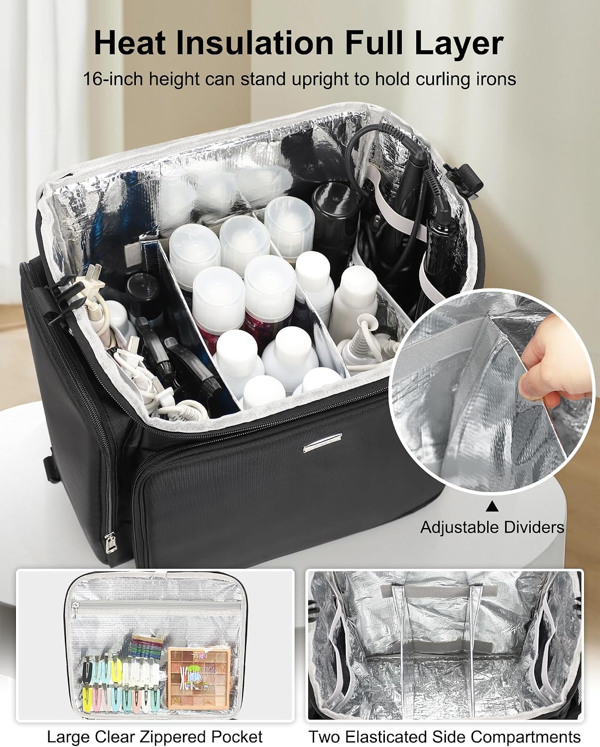 Rolling Makeup Case Hair Tools - огляд і ціна Tool Bag