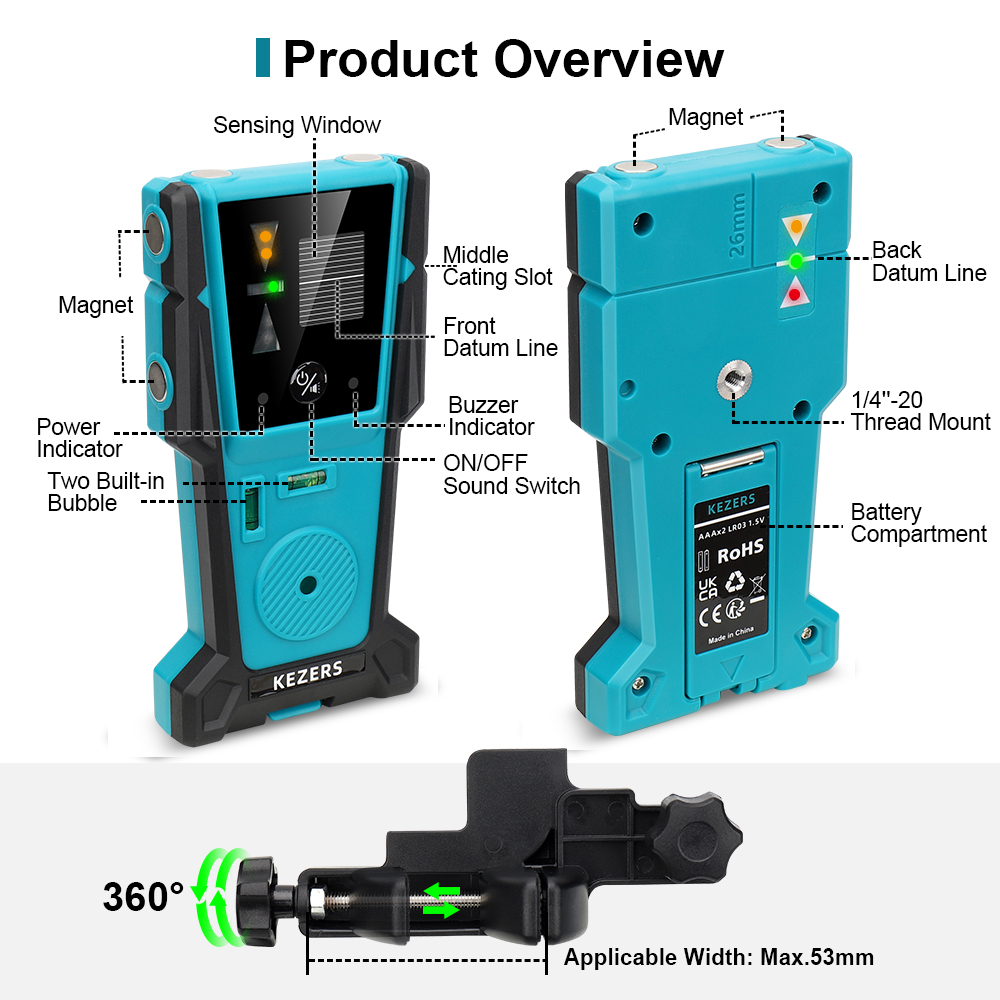 KEZERS Red Green Laser Level R - огляд і ціна Spirit Level