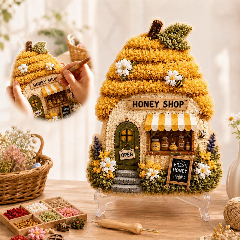 3D Mushroom House Poke Art DIY - огляд і ціна Tool Set