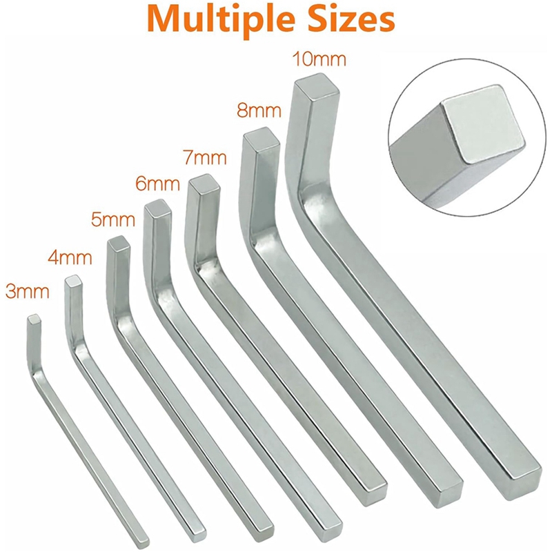 7Pcs Square Head Wrench Set L  - огляд і ціна Screwdriver Set