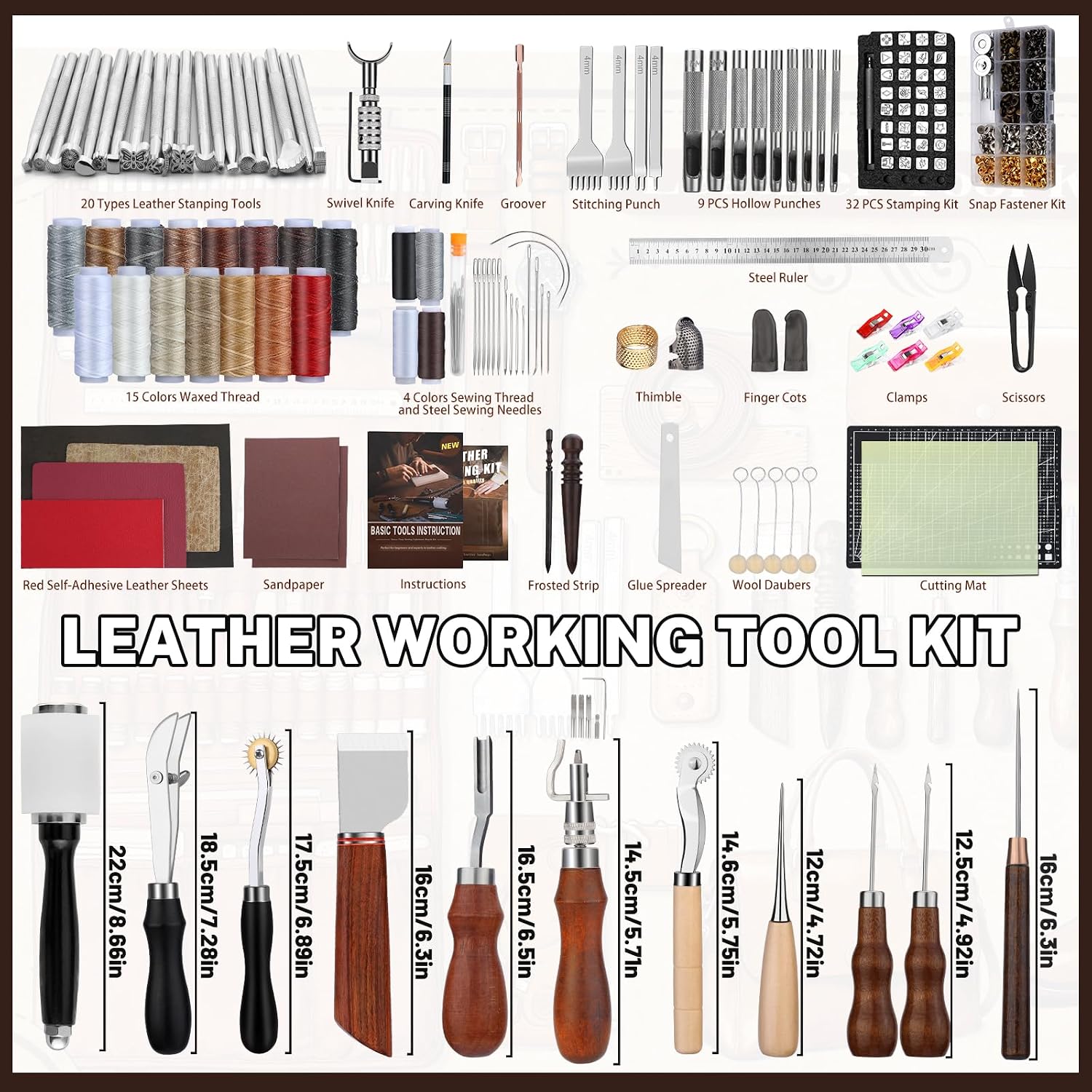 Leather Working Kit, Leather W - огляд і ціна Tool Bag