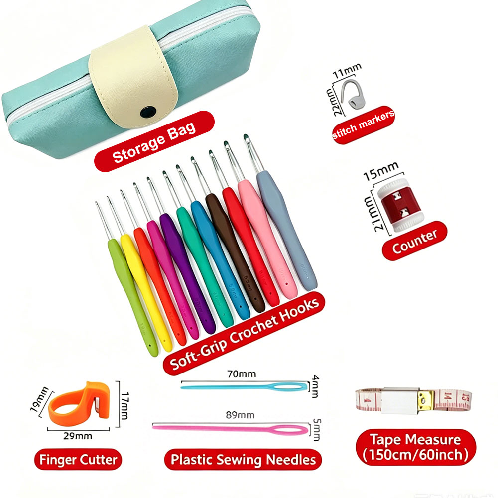 37pcs Crochet Hooks Kits with  - огляд і ціна Tool Bag